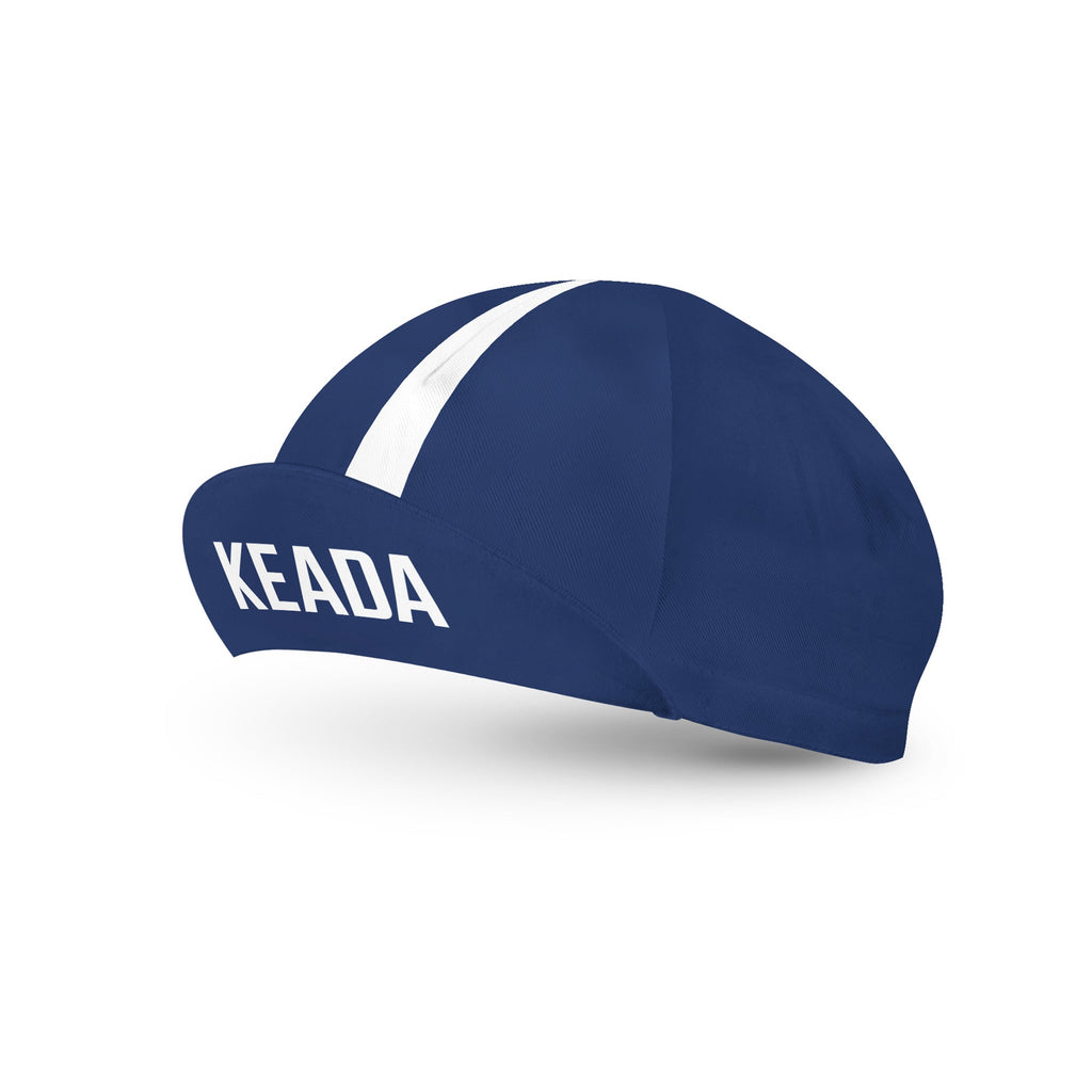 Keada Unisex Essential Cycling Cap - Navy, official product photo, available at Aztecs Bikes in East London