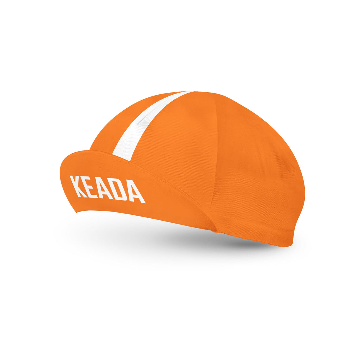 Keada Unisex Essential Cycling Cap - Orange, official product photo, available at Aztecs Bikes in East London