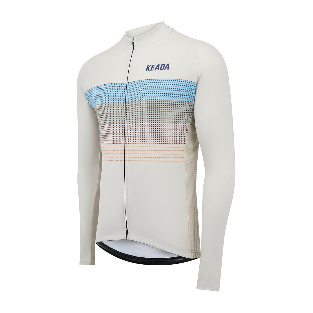 Keada Weave Four - Men's Long Sleeved Jersey, alternative view 2, available at Aztecs Bikes in East London