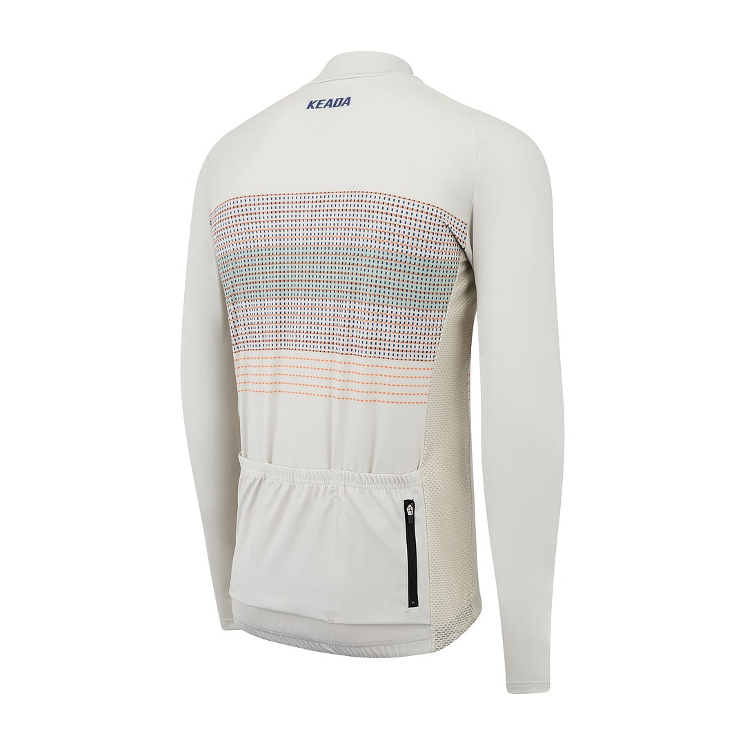 Keada Weave Four - Men's Long Sleeved Jersey, alternative view 3, available at Aztecs Bikes in East London