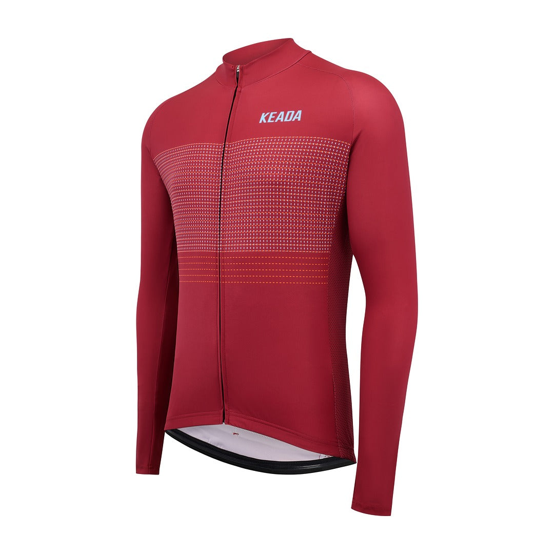 Keada Weave Two - Men's Long Sleeved Jersey, alternative view 2, available at Aztecs Bikes in East London