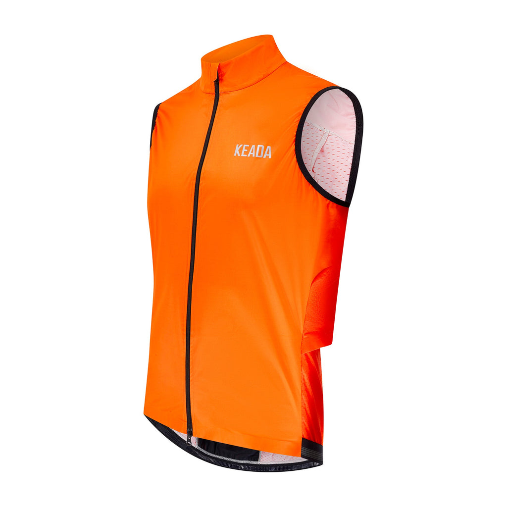 Keada Women's Essential Cycling Gilet - Orange, alternative view 3, available at Aztecs Bikes in East London