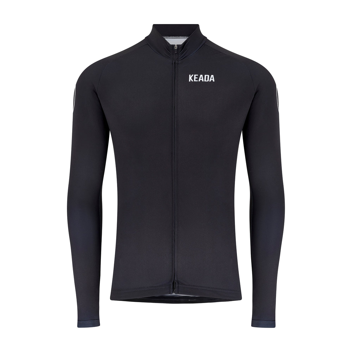 Keada Women's Essential Long Sleeved Cycling Jersey - Black, official product photo, available at Aztecs Bikes in East London