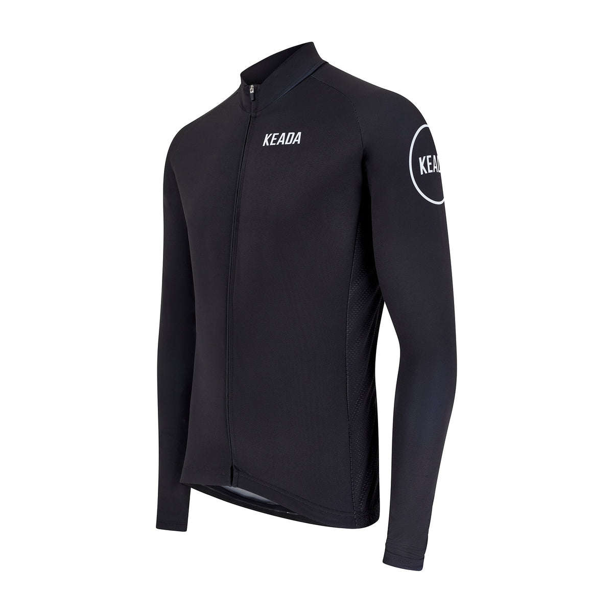 Keada Women's Essential Long Sleeved Cycling Jersey - Black, alternative view 3, available at Aztecs Bikes in East London
