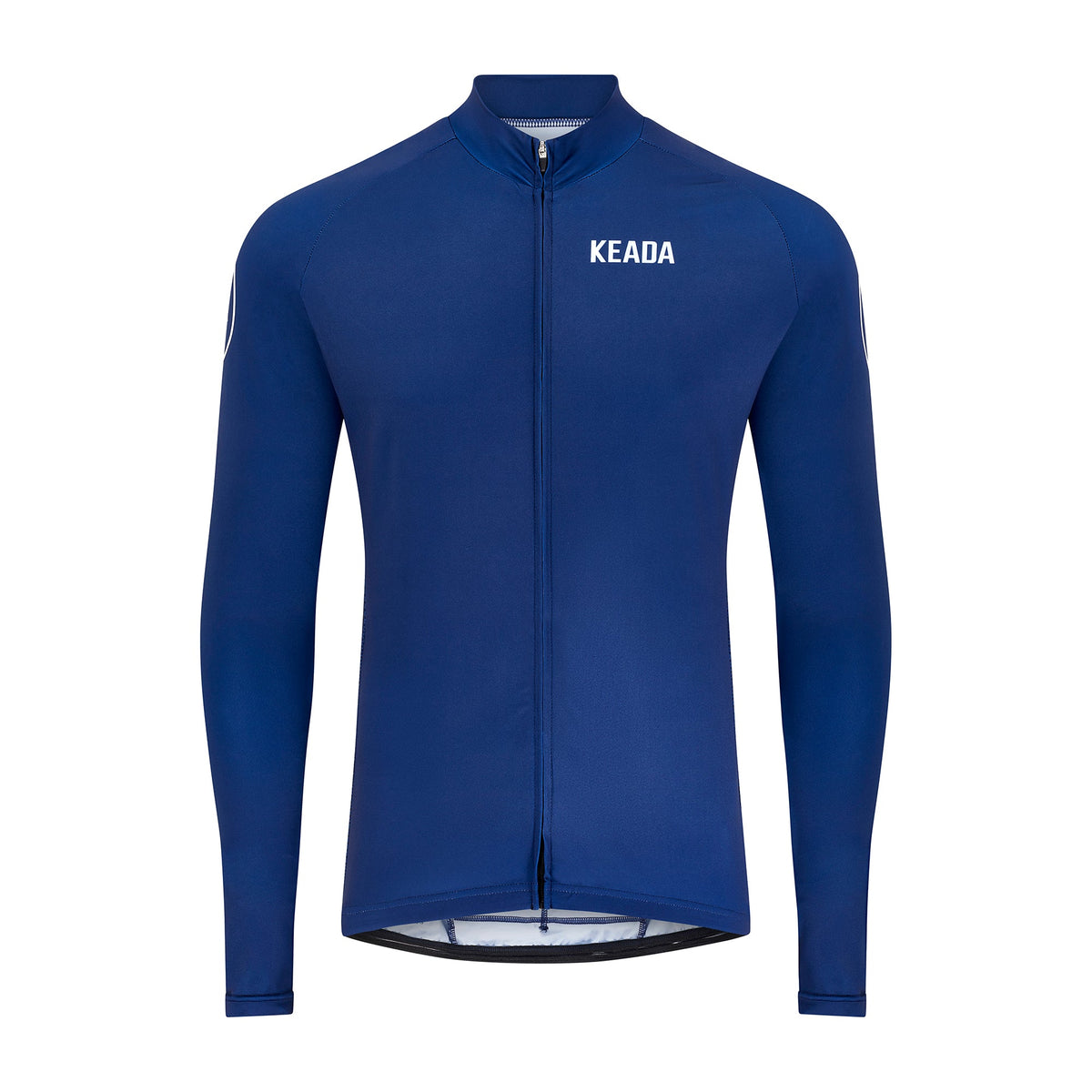 Keada Women's Essential Long Sleeved Cycling Jersey - Navy, official product photo, available at Aztecs Bikes in East London