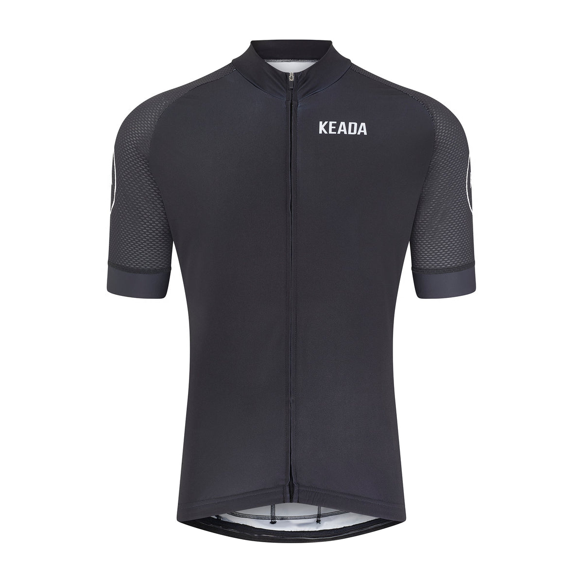 Keada Women's Essential Short Sleeved Cycling Jersey - Black, official product photo, available at Aztecs Bikes in East London