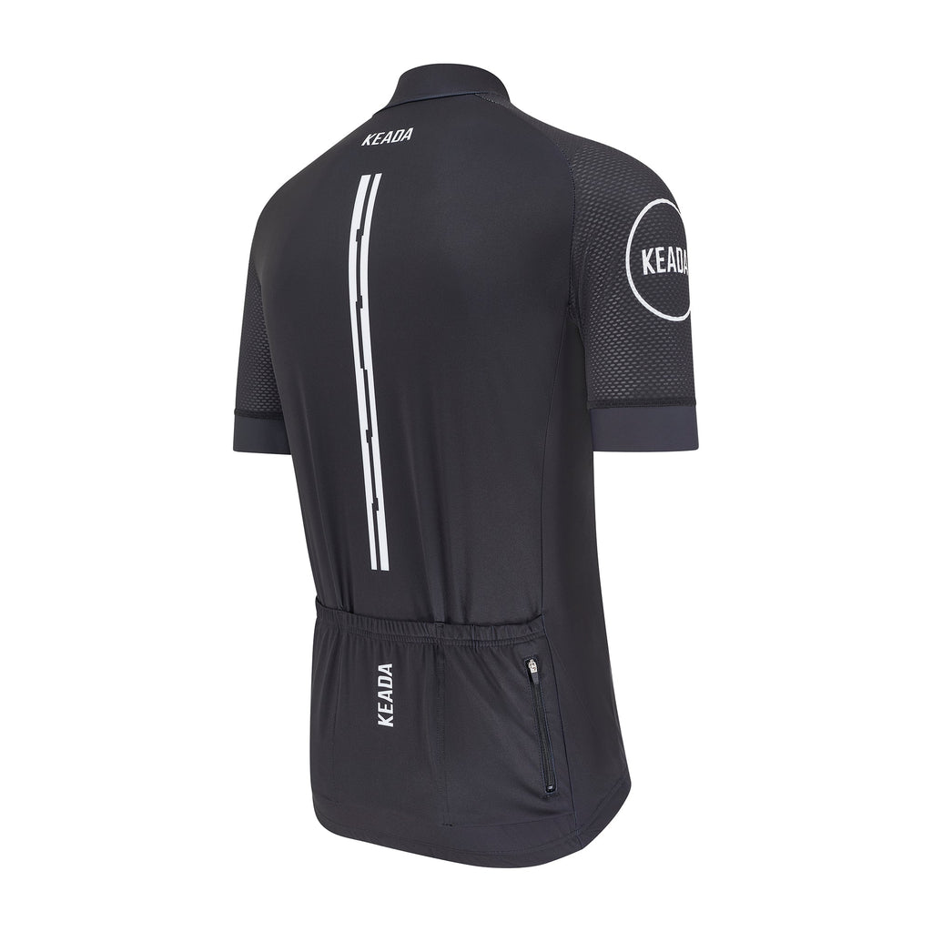 Keada Women's Essential Short Sleeved Cycling Jersey - Black, alternative view 4, available at Aztecs Bikes in East London