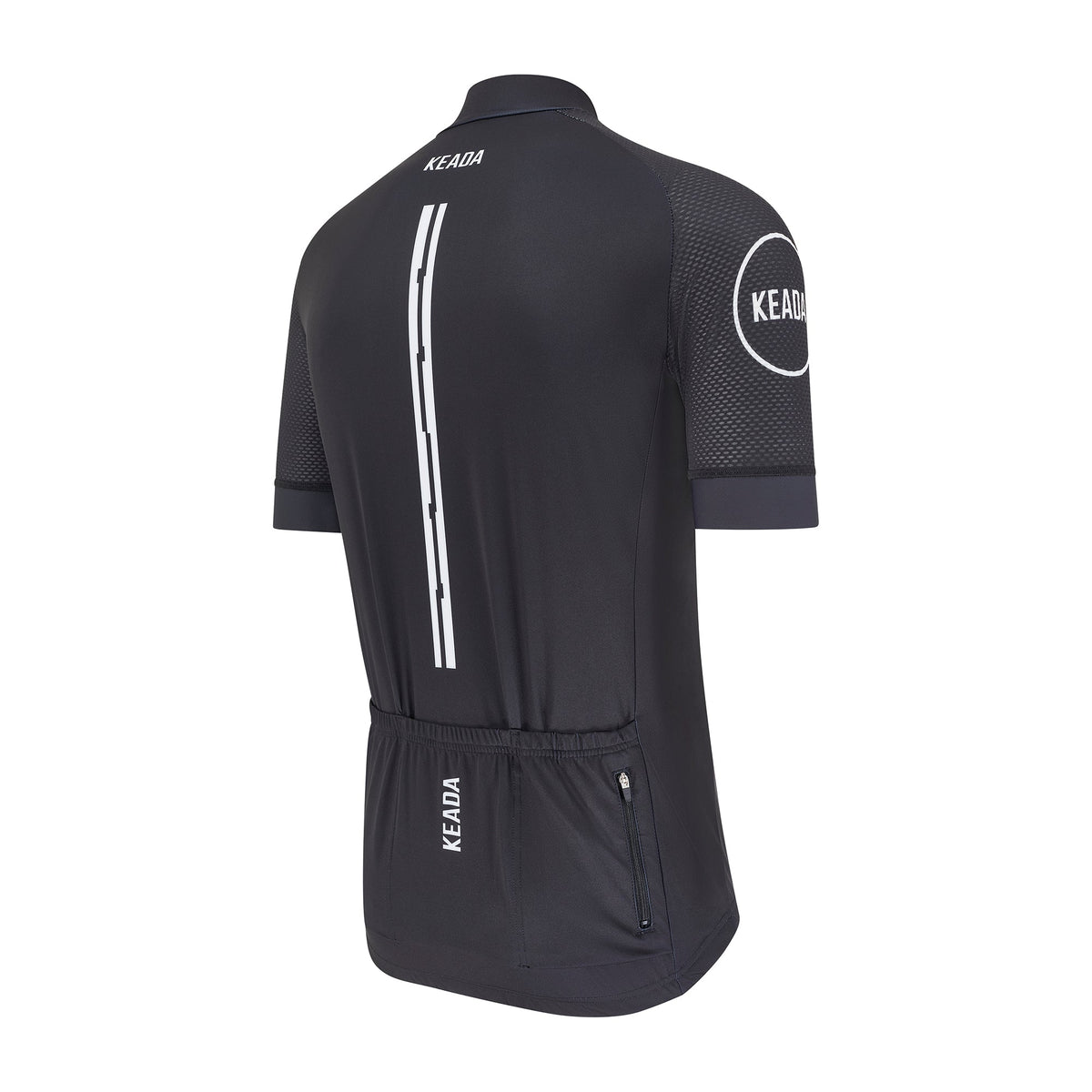 Keada Women's Essential Short Sleeved Cycling Jersey - Black, alternative view 4, available at Aztecs Bikes in East London