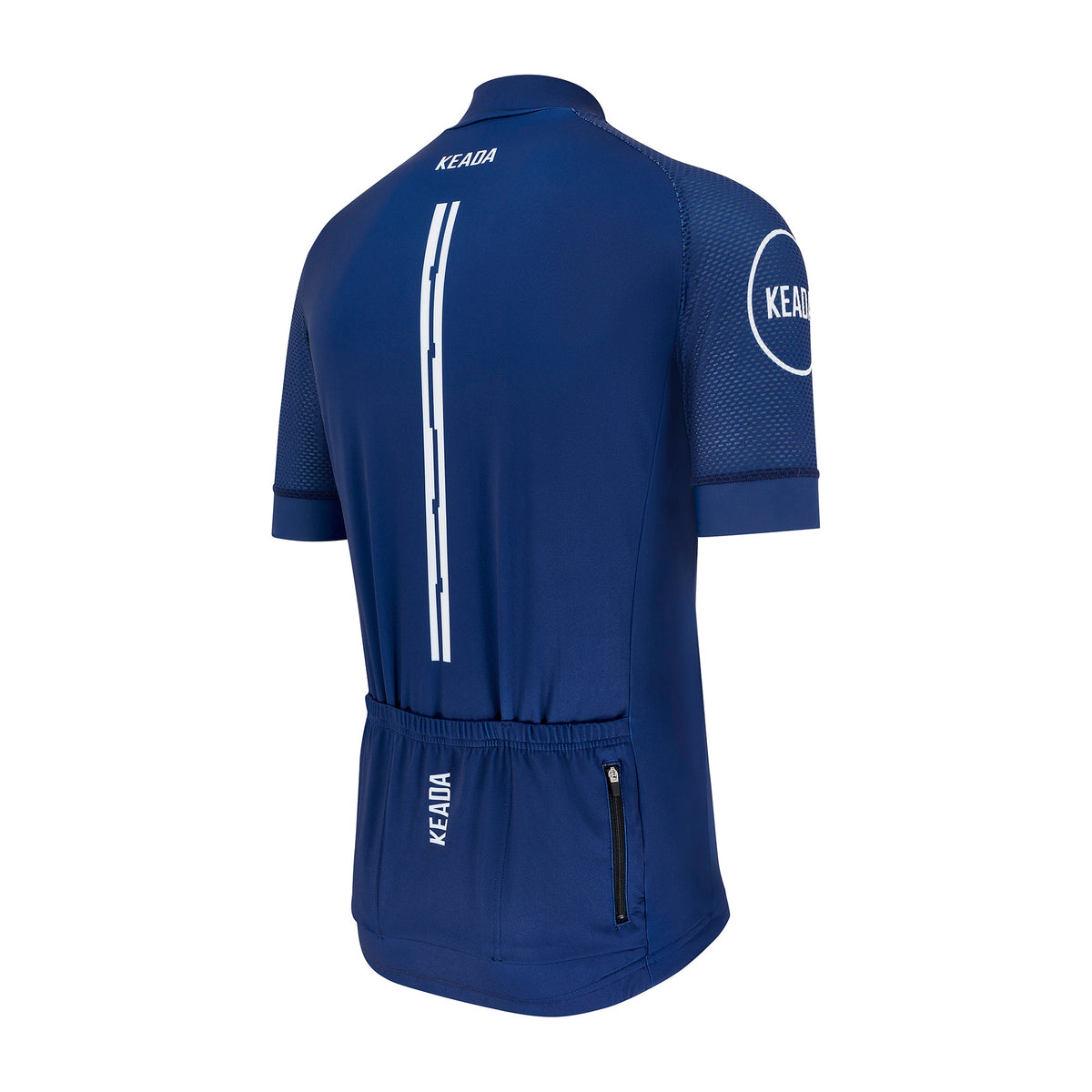 Keada Women's Essential Short Sleeved Cycling Jersey - Navy, alternative view 4, available at Aztecs Bikes in East London