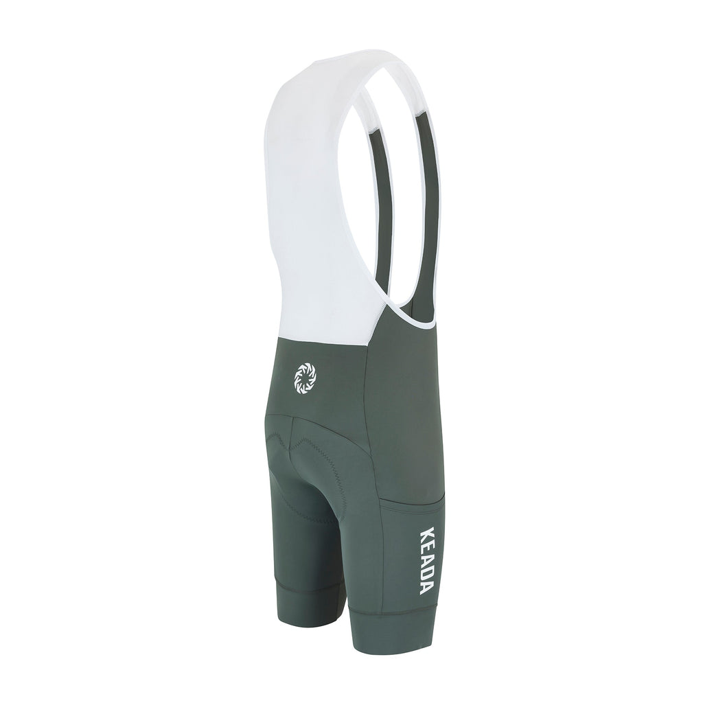Keada Women's Pro Cargo Bib Shorts - Olive, alternative view 3, available at Aztecs Bikes in East London
