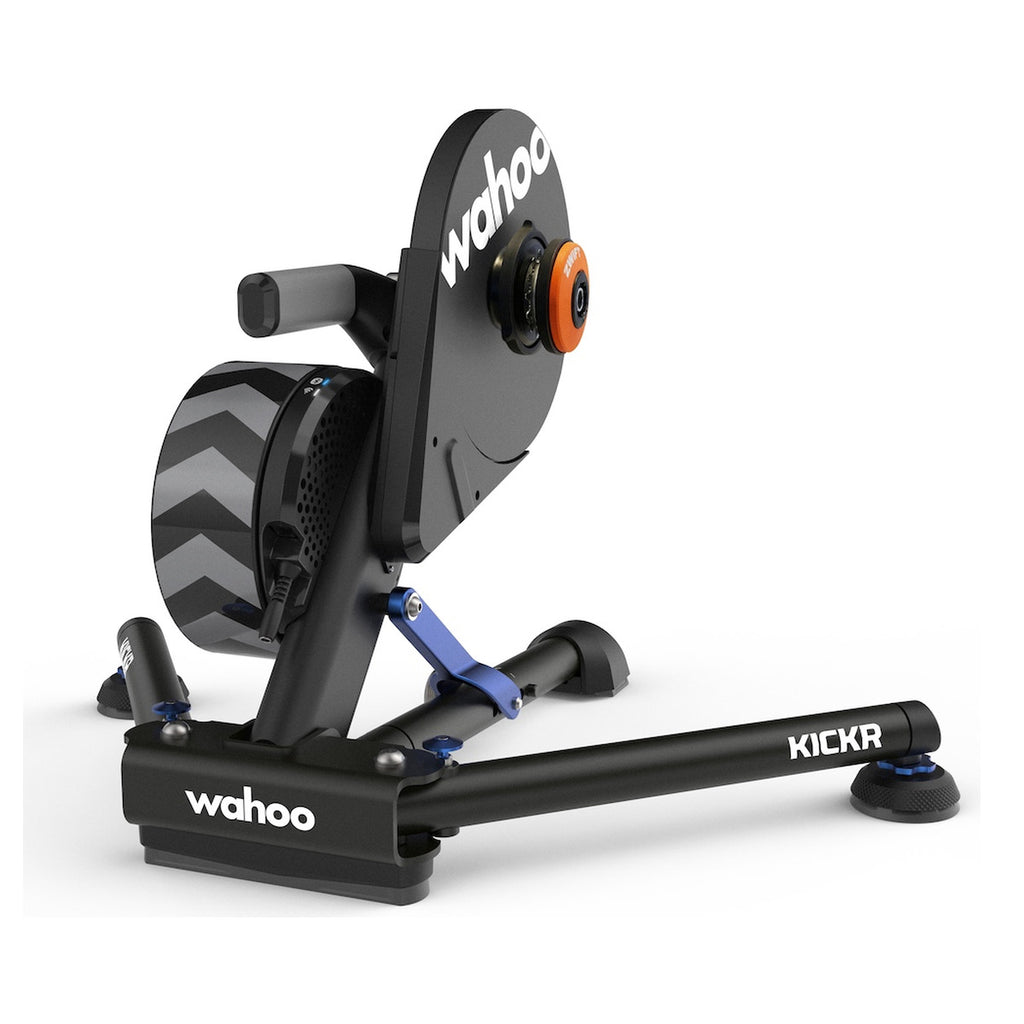 Wahoo KICKR Smart Trainer with Zwift Cog, rear three-quarter view