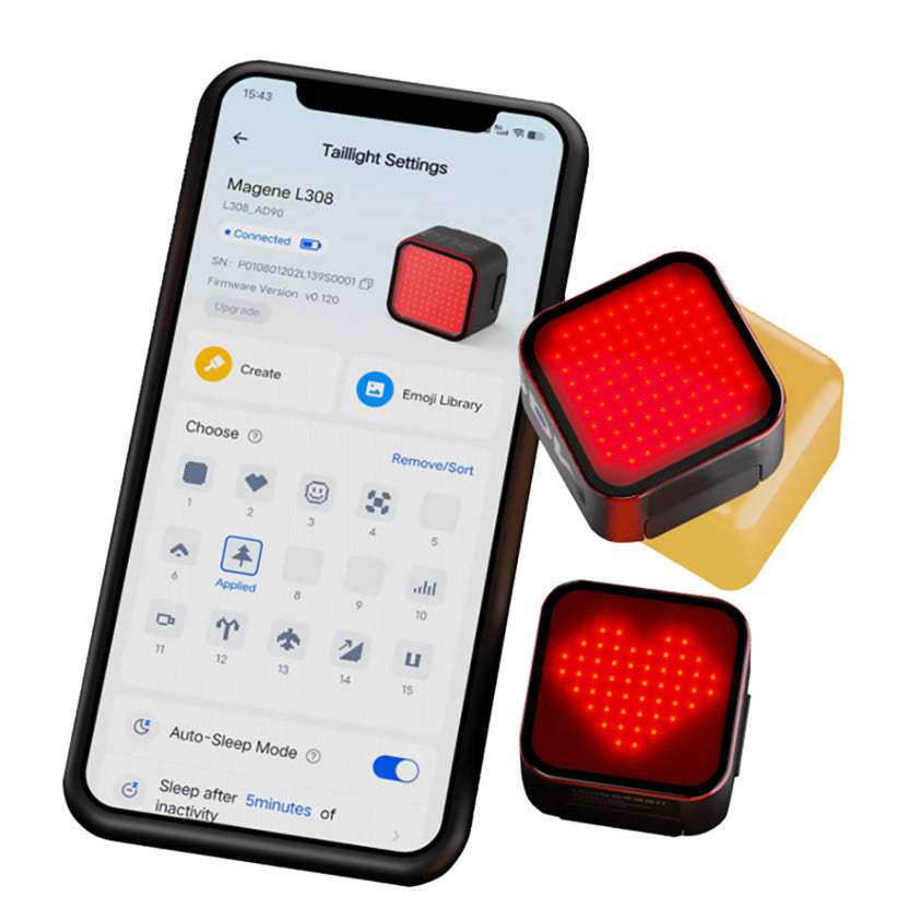 Magene L308 Smart Intelligent Rear Bike Light, photo 2