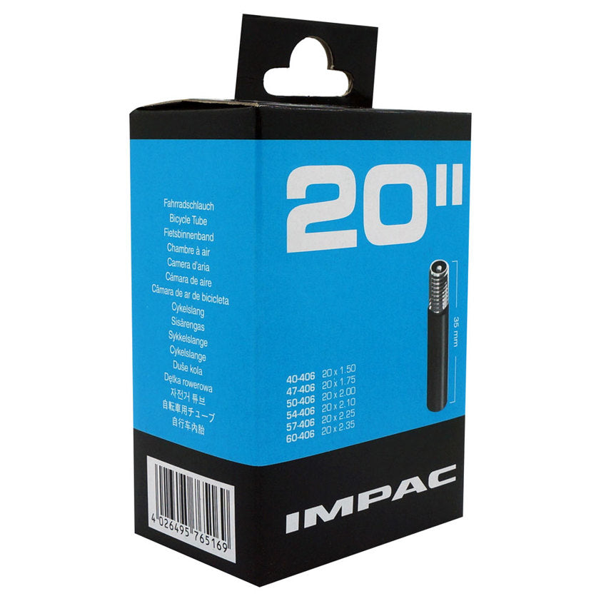 Schwalbe Impac Inner Tube 20 x 1.5-2.35 inch, Schrader Valve