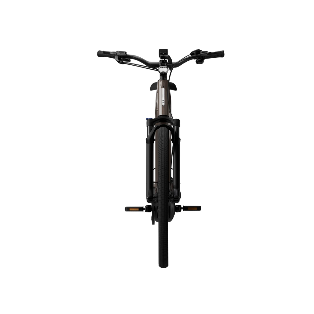 Tenways AGO Performance e-bike in Walnut Brown, front view