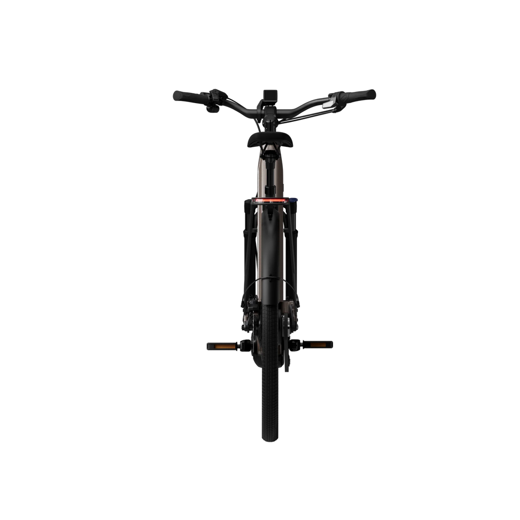 Tenways AGO Performance e-bike in Walnut Brown, rear view