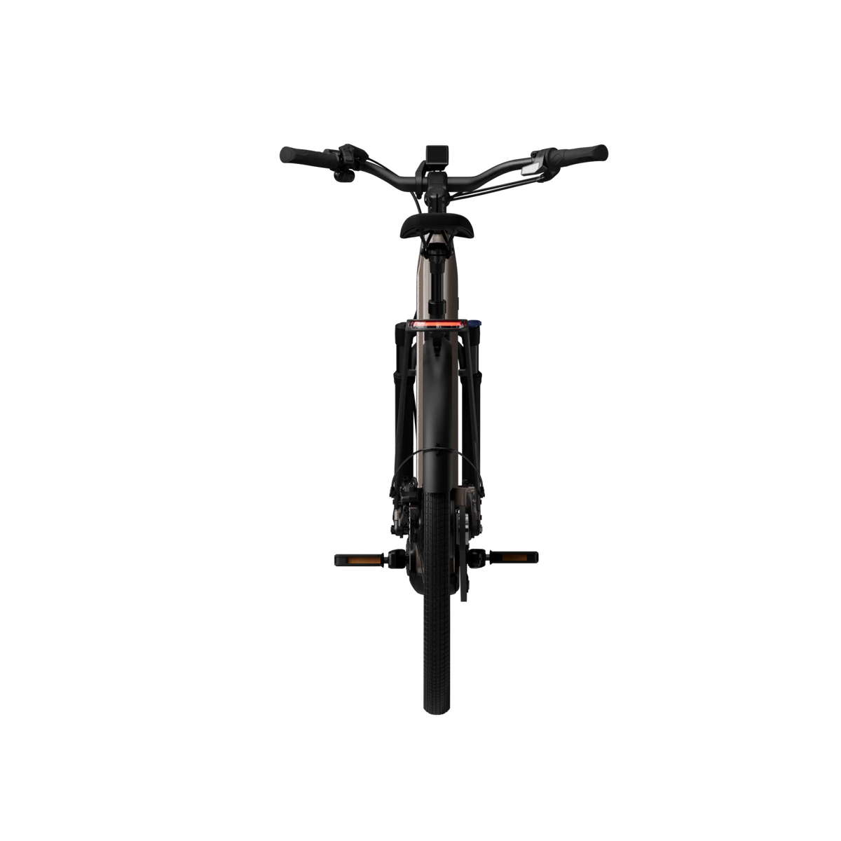 Tenways AGO Performance e-bike in Walnut Brown, rear view