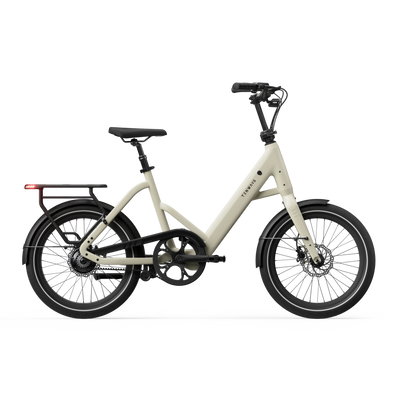 Tenways CGO Compact city electric bike in Sandstone Beige, side view