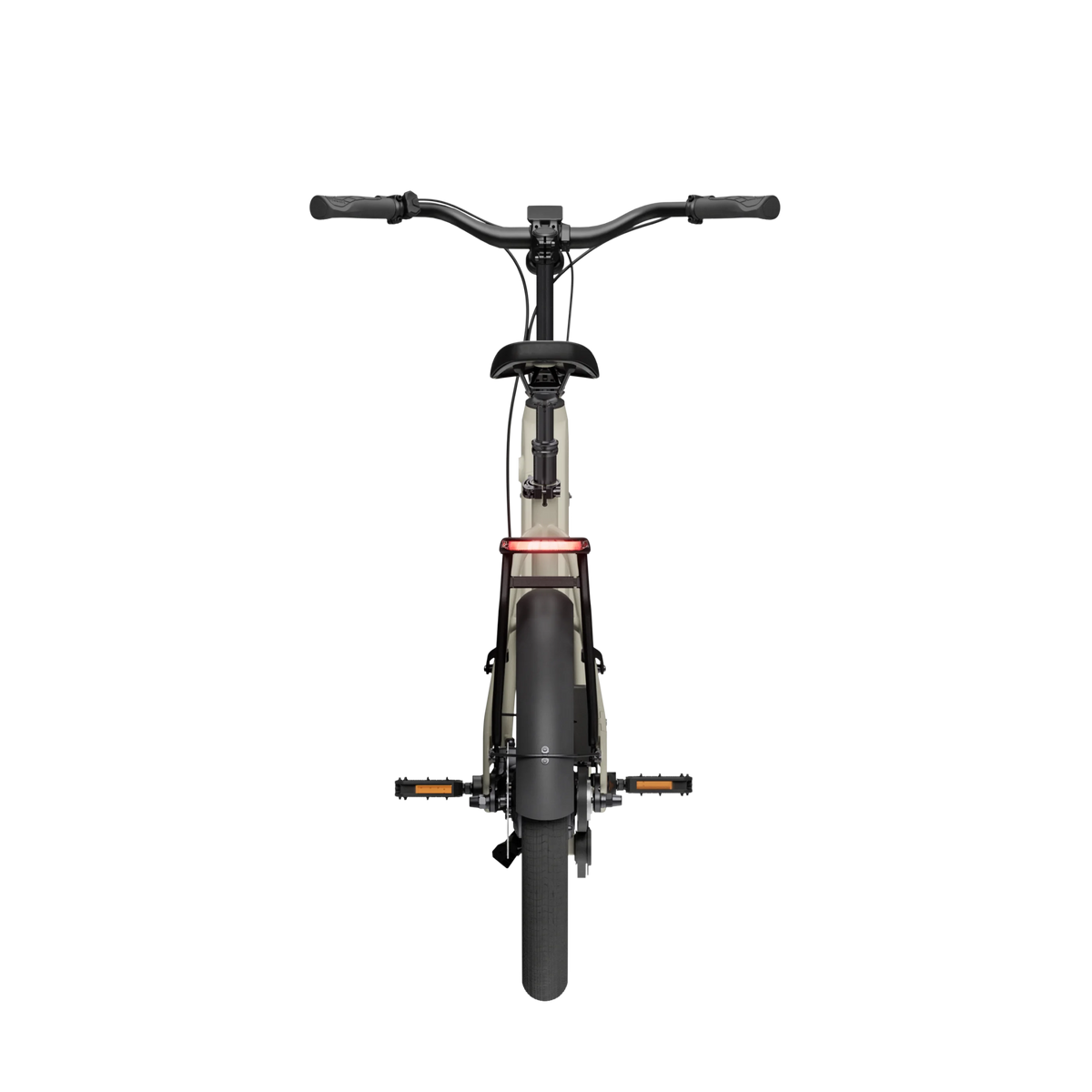 Tenways CGO Compact with pedals folded and stem twisted for storage