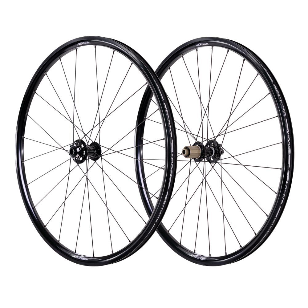 Halo White Line Disc 700c wheelset, front and rear
