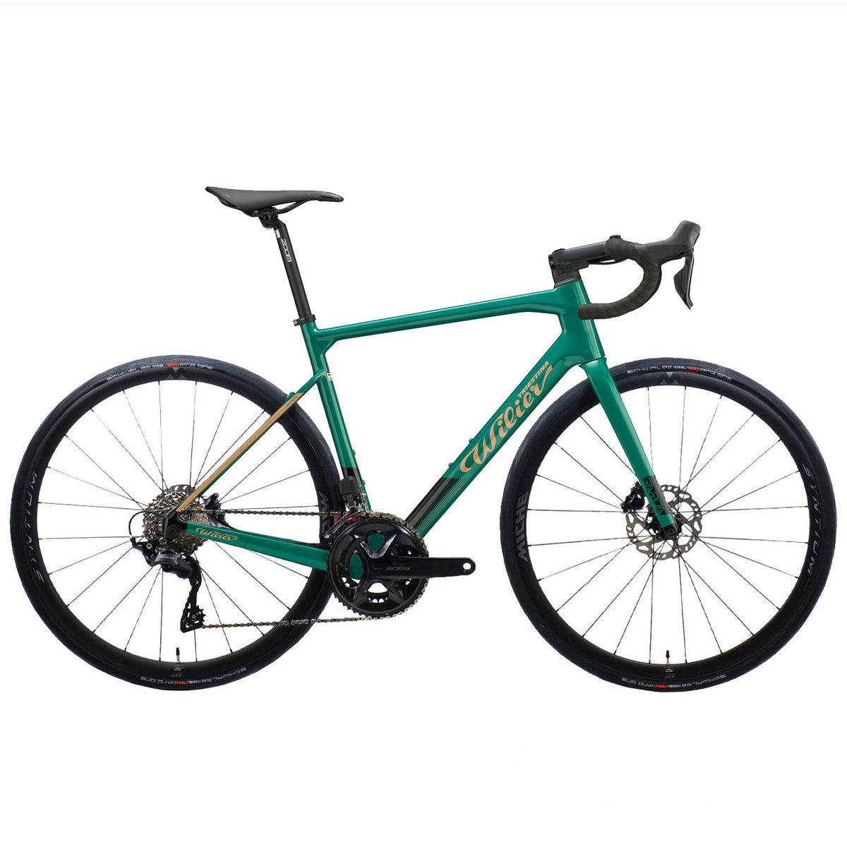 Wilier Garda 105 12-Speed Road Bike, Syntium Green Gold