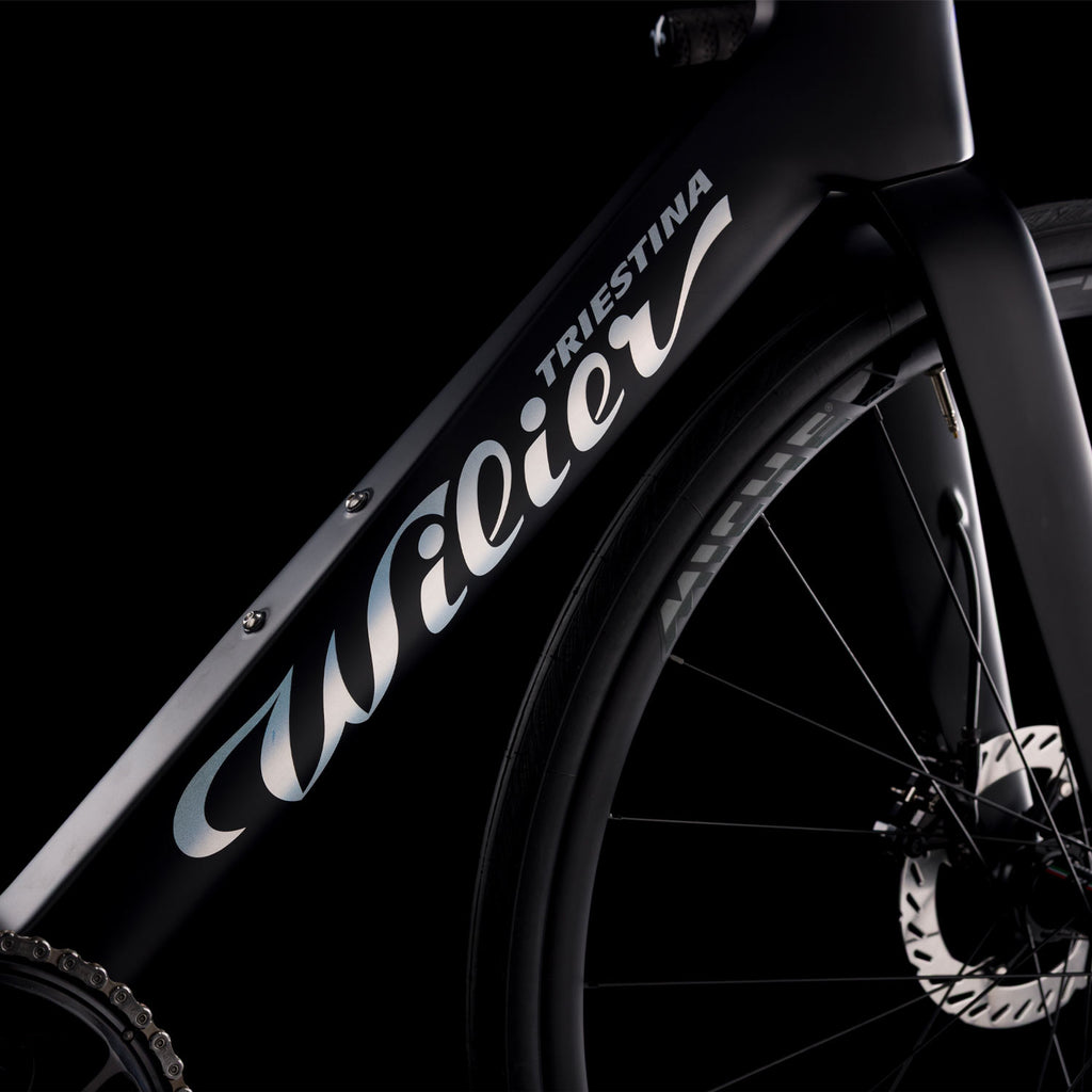Wilier Rapida 105 12-Speed Road Bike, Lastlight Black, view 4