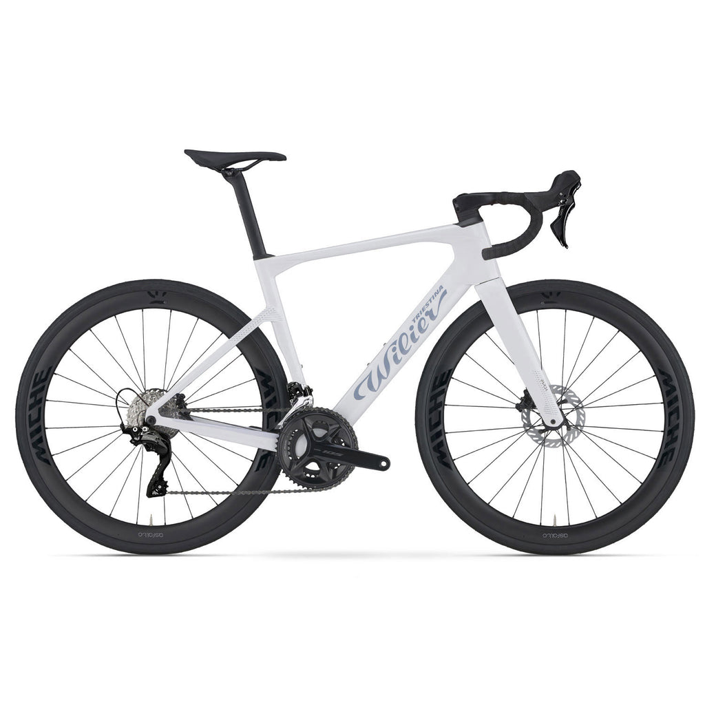 Wilier Rapida 105 12-Speed Road Bike, Weekend White, view 1