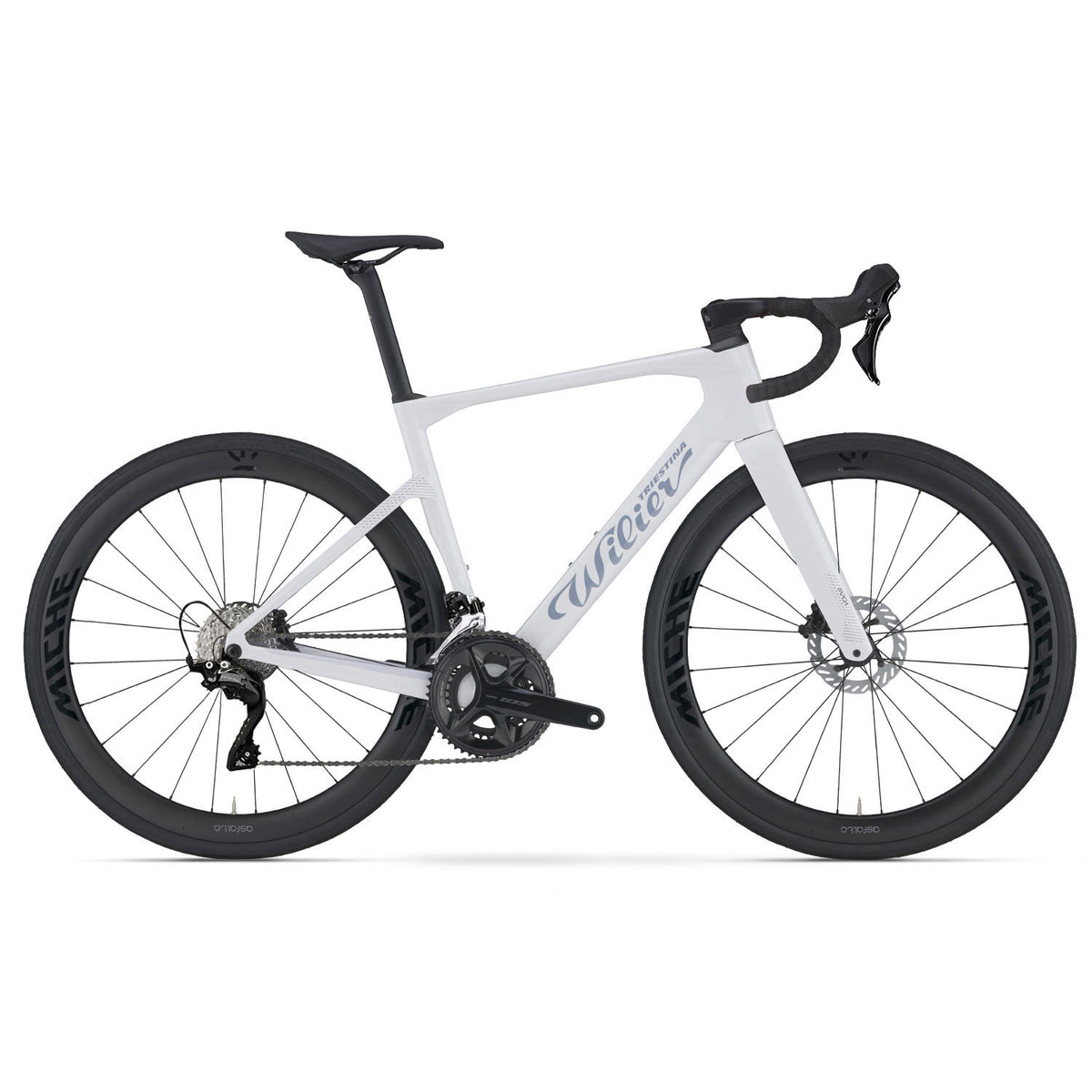 Wilier Rapida 105 12-Speed Road Bike, Weekend White, view 1