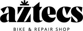 Aztecs Bike & Repair Shop Logo in Black